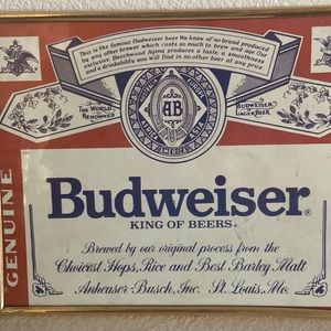 Vintage Budweiser bar sign
